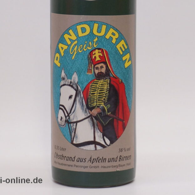 Original Penninger | PANDUREN Geist | Obstbrand Schnaps aus Äpfeln u. Birnen 0,35L - 38% vol 