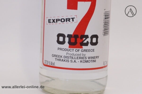 OUZO 7 Export | 0,7L - 37,5% vol