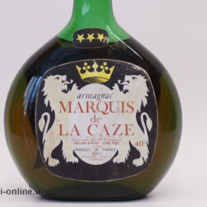 Alte Abfüllung Marquis De La Caze Armagnac | Vintage Castelnau D'Auzan France | 0,7L / 40% vol.