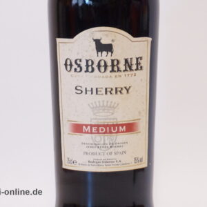 OSBORNE Sherry Medium | Halbtrockener Spanischer Sherry | 0,75L. - 15% vol