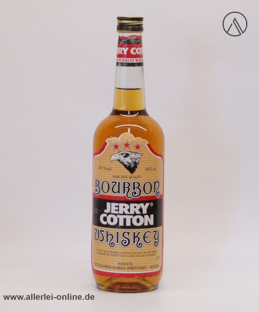 Vintage Bourbon Whiskey | JERRY COTTON | 40% vol.- 0,7l | Abfüllung für den BASTEI-Verlag durch Wittenkamper/Reinbeck