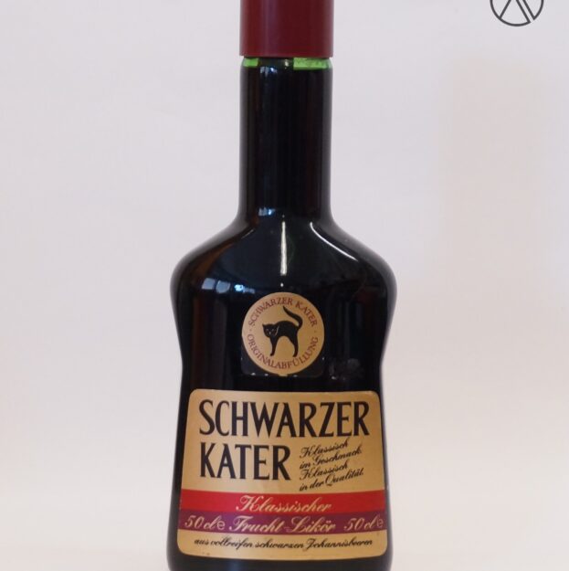 Schwarzer Kater Edel-Likör | Schwarze Johannisbeere Likör | 0,5L. - 28% vol