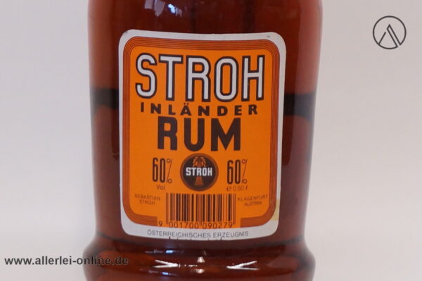 Vintage STROH 60 Austria | STROH Inländer RUM | 0,5 Liter | 60% vol.