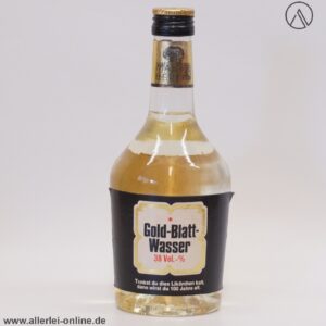 Gold-Blatt-Wasser Likör | Vintage C. Mampe Berlin | 0,35L. - 38% vol