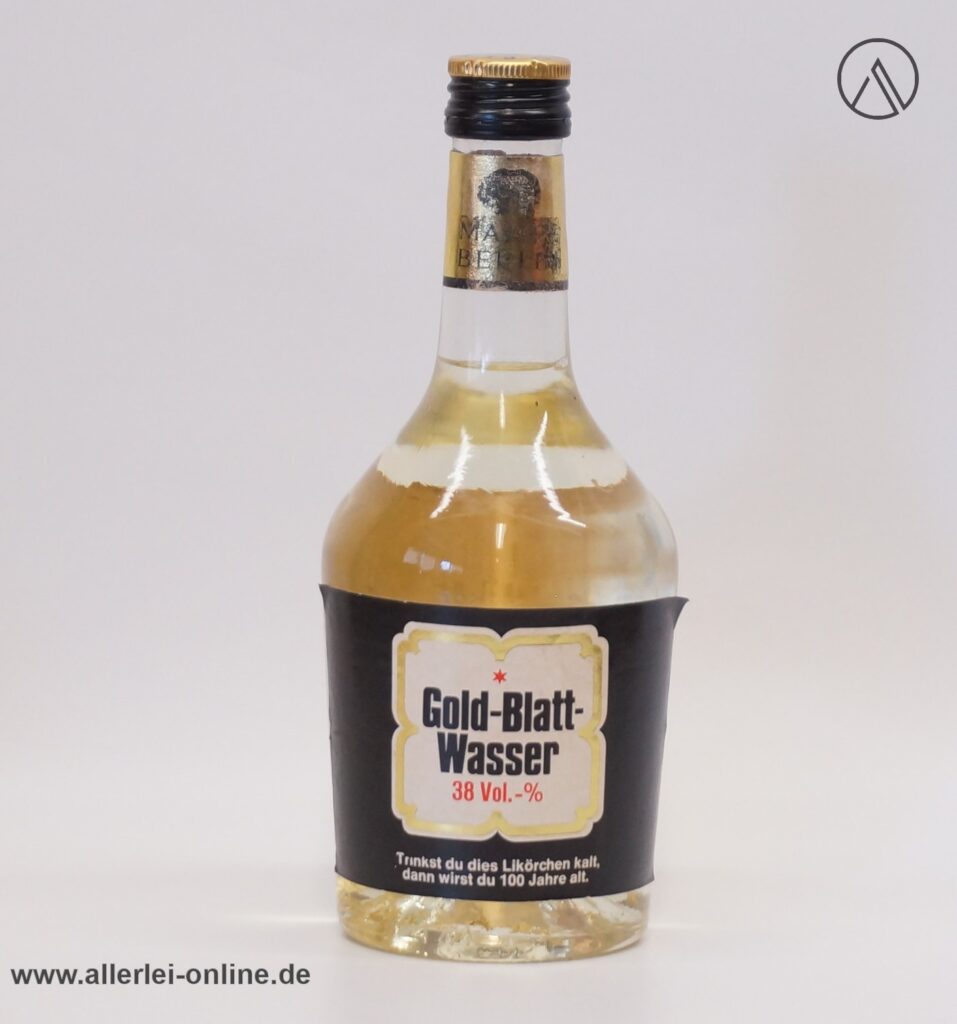 Gold-Blatt-Wasser Likör | Vintage C. Mampe Berlin | 0,35L. - 38% vol