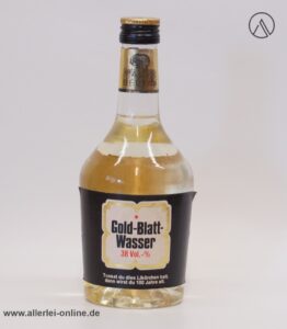 Goldblattwasser Likör | Vintage C. Mampe Berlin | 0,35L. - 38% vol Flasche