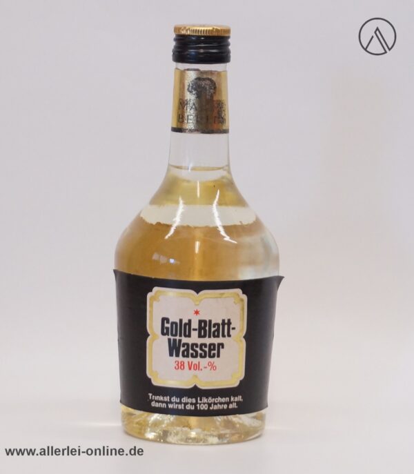 Goldblattwasser Likör | Vintage C. Mampe Berlin | 0,35L. - 38% vol Flasche