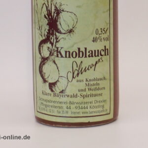 Original Drexler | Knoblauchschnaps 40% vol. - 0,35 Liter