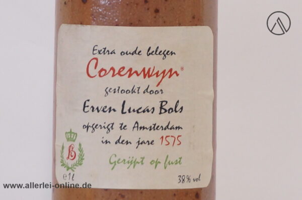 BOLS Corenwyn Steinkrug No.000350 - 38% vol. - 1,0 Liter Steingutflasche