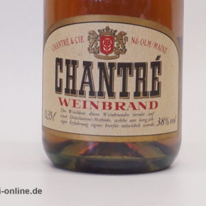 CHANTRE Der weiche Weinbrand | Chantre & Cie Olm/Mainz - 0,35 Liter / 38% vol.