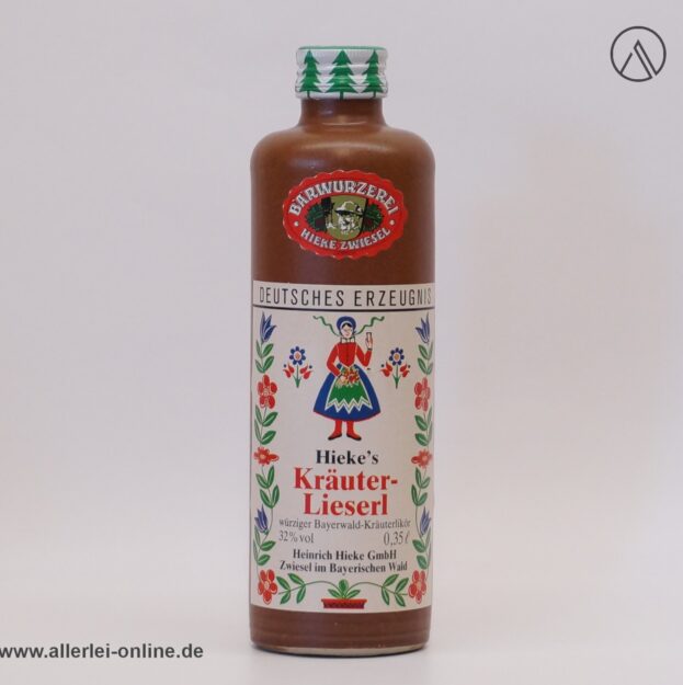 Hiekes Kräuter-Lieserl - Bärwurzerei Hieke Zwiesel | Original Bayerwald-Kräuterlikör 0,35 Liter / 32% vol.