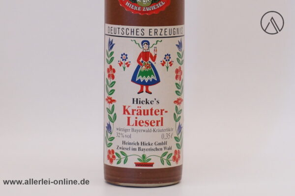 Hiekes Kräuter-Lieserl - Bärwurzerei Hieke Zwiesel Kräuterlikör 0,35 Liter / 32% vol.