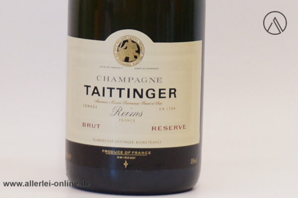 TAITTINGER Brut Reserve Champagner 12% vol. - 0,75 Liter