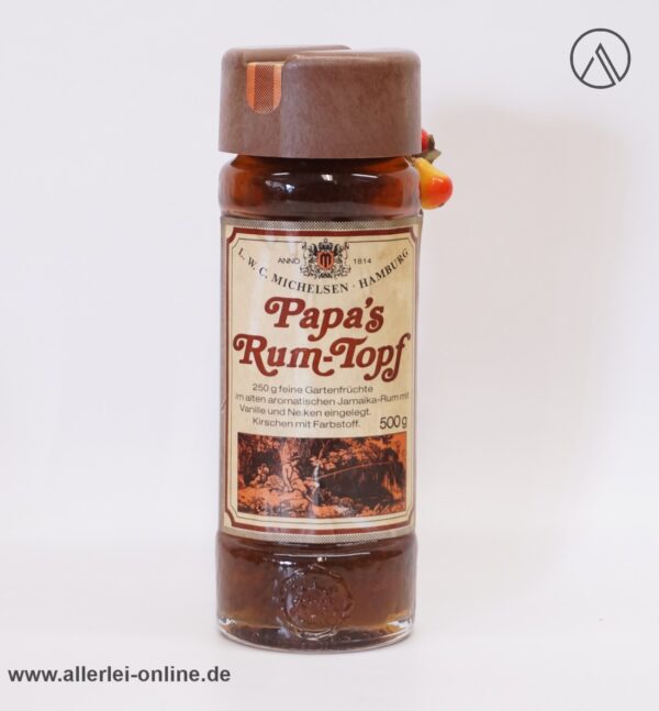 Vintage Papas Rum-Topf | Gartenfrüchte in Jamaika-Rum | L.W.C.Michelsen Hamburg - 500g