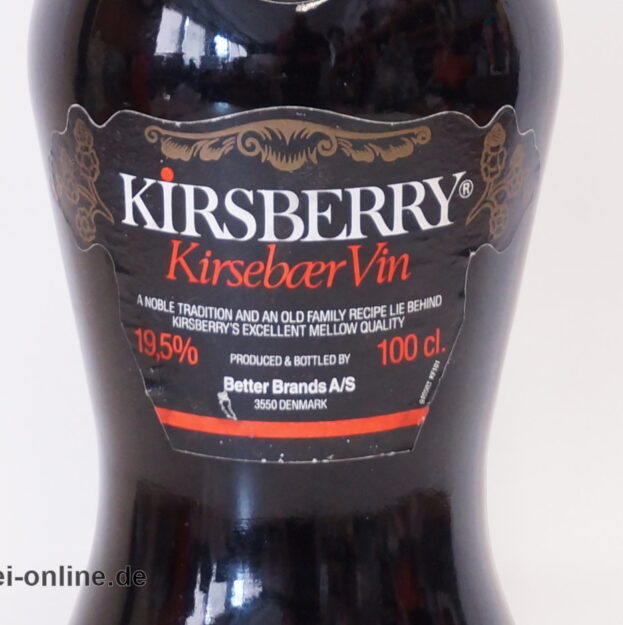 Kirsberry Cheery Likör | Vintage Dansk Kirschlikör-Wein | 1,0L. - 19,5% vol