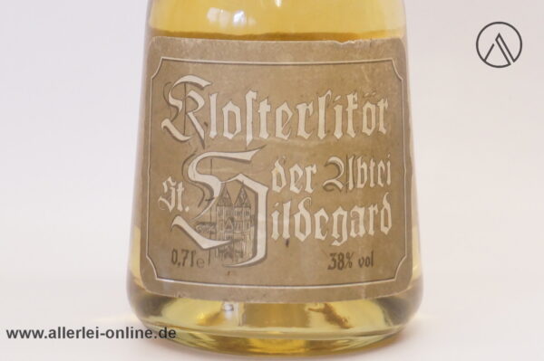 Klosterlikör der Abtei St. Hildegard | Alter Kloster Kräuterlikör | 0,7L. - 38% vol