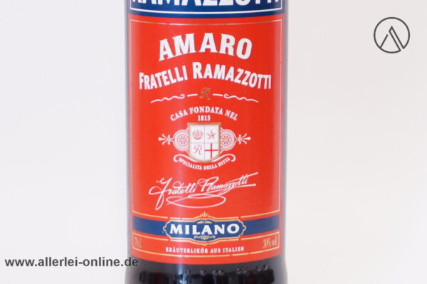 Ramazzotti Amaro | Italien Kräuterlikör | 0,7L. - 30% vol