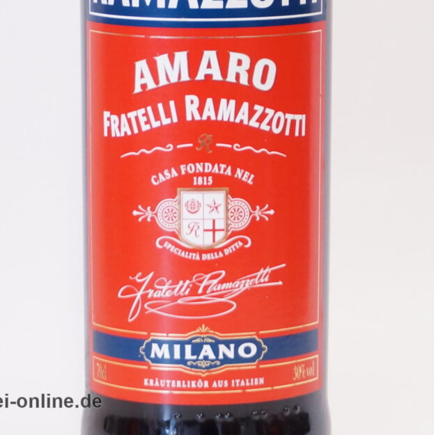 Ramazzotti Amaro | Italien Kräuterlikör | 0,7L. - 30% vol