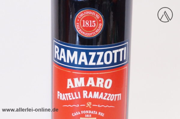 Ramazzotti Amaro Kräuterlikör | 0,7L. - 30% vol