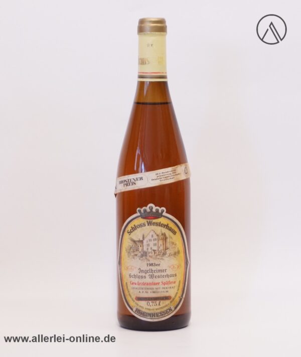 Ingelheimer Schloss Westerhaus | 1983 er Gewürztraminer Spätlese - 0,75 Liter Flasche