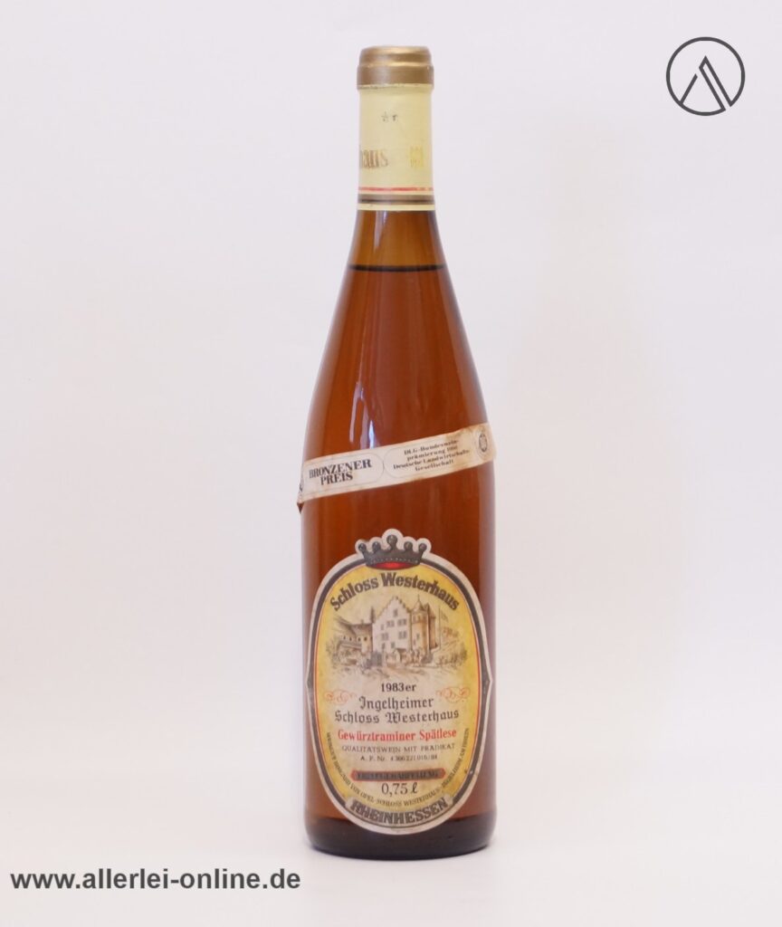 Ingelheimer Schloss Westerhaus | 1983 er Gewürztraminer Spätlese - 0,75 Liter Flasche