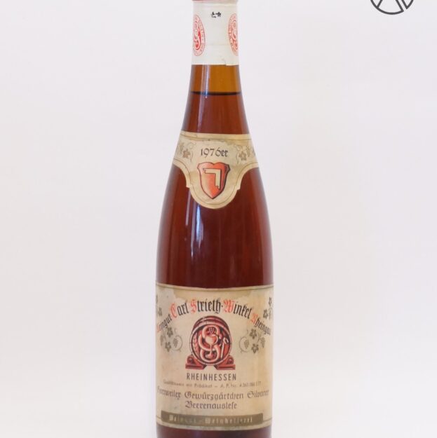 Carl Strieth Winkel Rheingau | 1976 er Horrweiler Gewürzgärtchen Silvaner Beerenauslese - 0,7 Liter Flasche