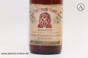 Weingut Carl Strieth Winkel Rheingau | 1976 er Horrweiler Gewürzgärtchen Silvaner Beerenauslese - 0,7 Liter Weinflasche