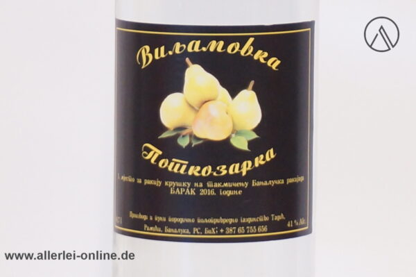 Busamobka Viljamovka | Birnen-Obstbrand 0,7L - 41% vol