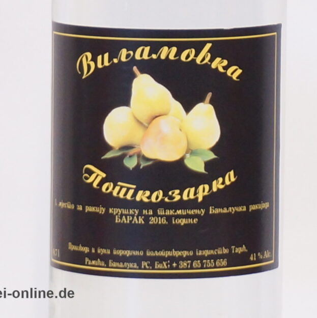 Busamobka Viljamovka | Birnen-Obstbrand 0,7L - 41% vol