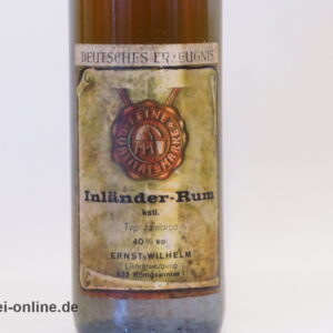 Inländer-Rum Jamaica Rum | Ernst Wilhelm Königswinter Spirituosen 40% vol. - 1,0 Liter Flasche