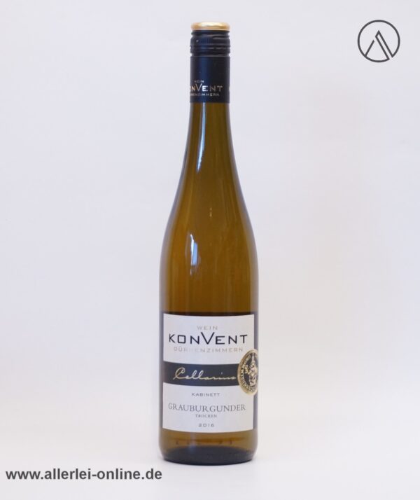 Weinkonvent Dürrenzimmern | Cellarius Edition 2016 -Kabinett Grauburgunder ,trocken - 0,75 Liter