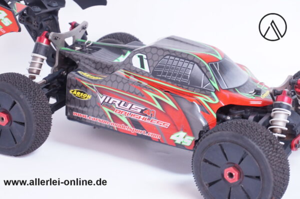 CARSON RC | Virus 4.1 Brushless - 4WD mit 2,4 Ghz Reflex Wheel PRO3 Fernsteuerung