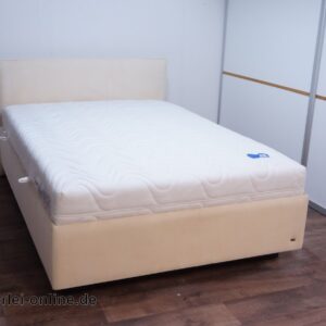 RUF Betten | Polsterbett - Beige | Boxspringbett mit Komfort Lattenrost und Matratze | 140 x 200 cm