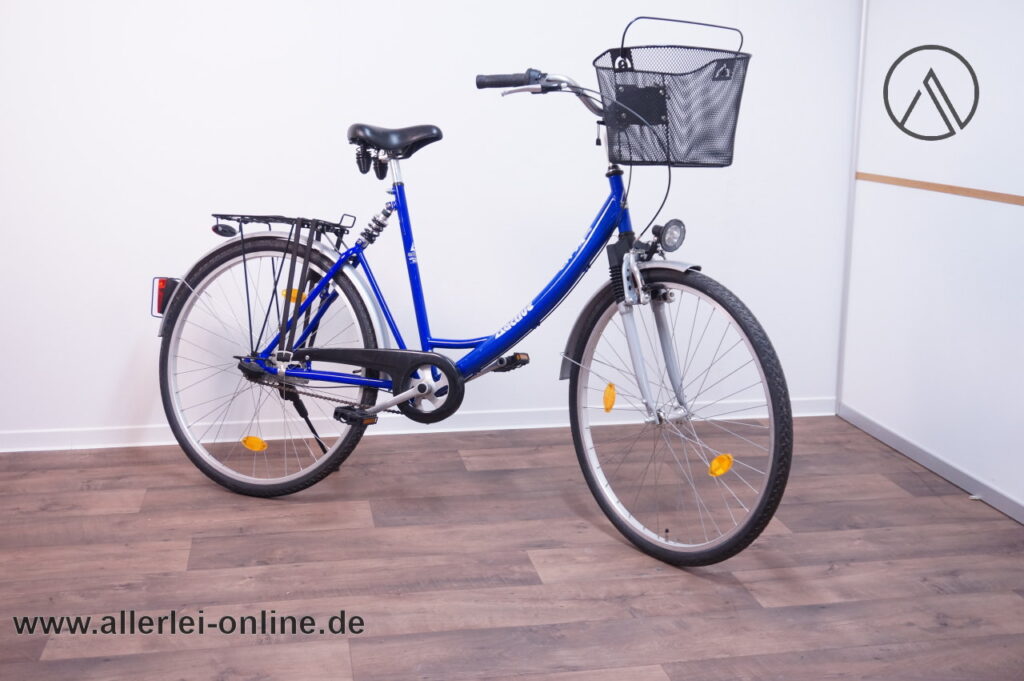 ACTIVE City 28 Zoll Damenrad | Damen Fahrrad ,blau | 7-Gang Nabenschaltung