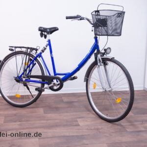 ACTIVE City 28 Zoll Damenrad | Damen Fahrrad ,blau | 7-Gang Nabenschaltung