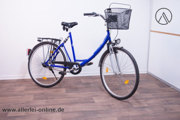 ACTIVE City 28 Zoll Damenrad | Damen Fahrrad ,blau | 7-Gang Nabenschaltung