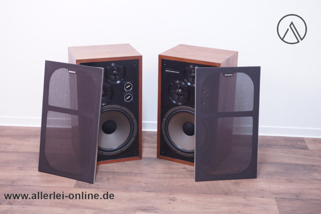 Sony SS-5050 | Carbocon HiFi Lautsprecher | 3-Wege Boxen | Vintage Standlautsprecher | Höhe 63 cm