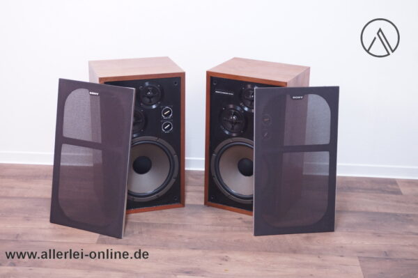Sony SS-5050 | Carbocon HiFi Lautsprecher | 3-Wege Boxen | Vintage Standlautsprecher | Höhe 63 cm