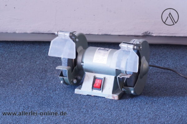 Interkrenn Doppelschleifer DS150/3 Schleifmaschine | 400W Polierbock Maschine 2900 min/-1 Schleifstein