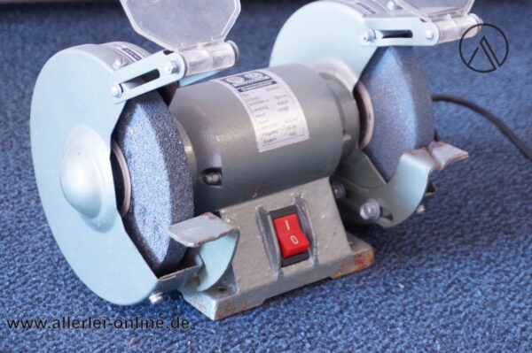 Interkrenn Doppelschleifer DS150/3 Schleifmaschine | 400W Polierbock 2900 min/-1 Schleifstein