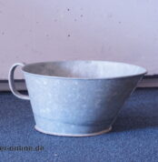 Alte Zink Waagschale | Krämer Zinkschale mit Ausgießer