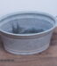 Alte Zinkwanne 60 | Ovale Bauern Zink Wanne | 60 x 49 x H 27 cm