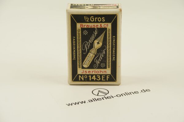 Brause & Co Iserlohn 1/2 Gros No. 143 EF Brause-Federn in ungeöffneter Originalschachtel