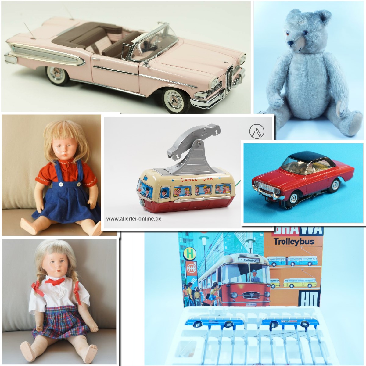 Vintage Spielzeug Modellautos Puppen und Teddys - Allerlei Online Shop