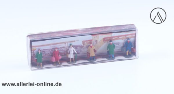 MERTEN Eisenbahn Figurensatz Nr. 810 | 6 Stück Modelleisenbahn 1:87 Figuren