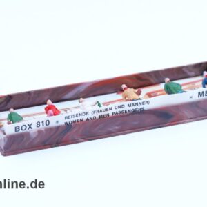 MERTEN H0 Reisende Frauen und Männer - Eisenbahn Figurensatz Nr. 810 | 6 Stück Modelleisenbahn 1:87 Figuren