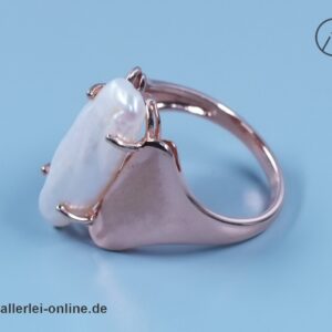 Biwa-Perlen Ring | 925 Sterling Silber| Karla Newman Design | Barockperlen Silberschmuck