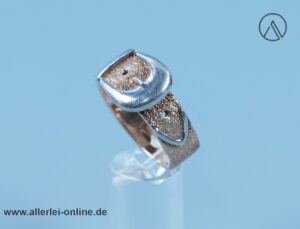 Gürtel Design Ring | 925 Sterling Silber ,vergoldet | Silberschmuck