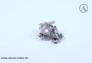 Edelsteinanhänger Libelle - Dragonfly Kettenanhänger / Brosche | 925 Sterling Silber | Silberschmuck