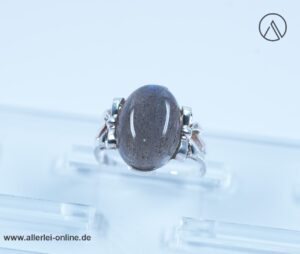 Labradorit Edelsteinring | 925 Sterling Silber | Edelstein Silberschmuck